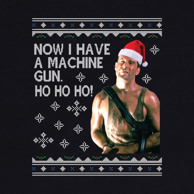 Die Hard Ho Ho Ho Machine Gun Christmas Kint by Nova5